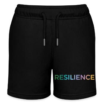 Resilienz Gradient Typo - Kinder Organic Joggingshorts Mini Bolter von Stanley/Stella - Schwarz - Vorne