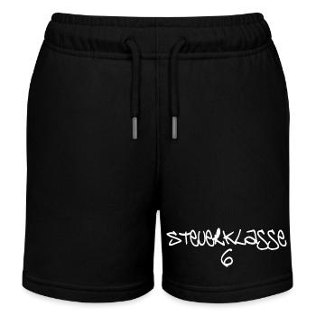 Steuerklasse 6 - Kinder Organic Joggingshorts Mini Bolter von Stanley/Stella - Schwarz - Vorne