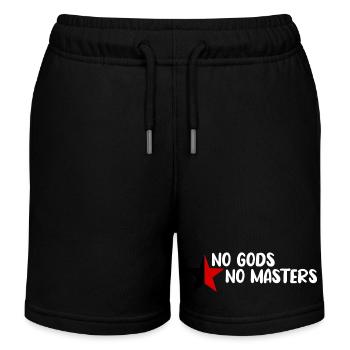 No Gods No Masters - Kinder Organic Joggingshorts Mini Bolter von Stanley/Stella - Schwarz - Vorne