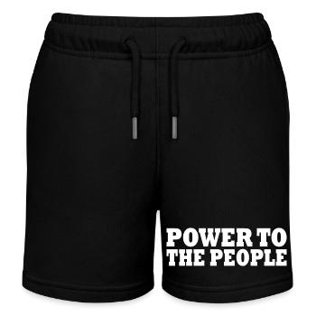 Power to the people - Kinder Organic Joggingshorts Mini Bolter von Stanley/Stella - Schwarz - Vorne