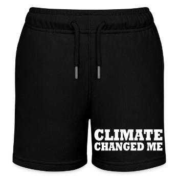 Climate changed me - Short de jogging enfant bio Stanley/Stella - noir - Devant