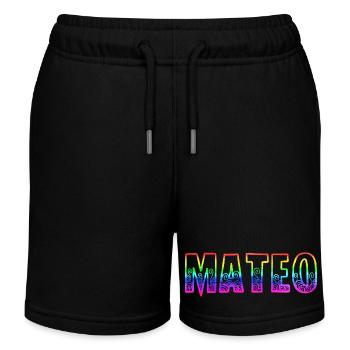 mateo rs regenbogen - Kinder Organic Joggingshorts Mini Bolter von Stanley/Stella - Schwarz - Vorne