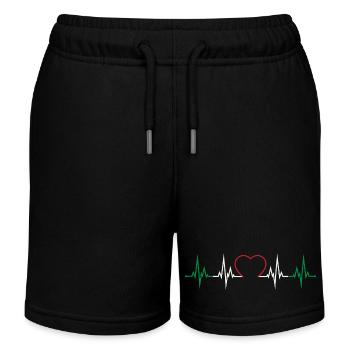 Italien Herzschlag - Kinder Organic Joggingshorts Mini Bolter von Stanley/Stella - Schwarz - Vorne