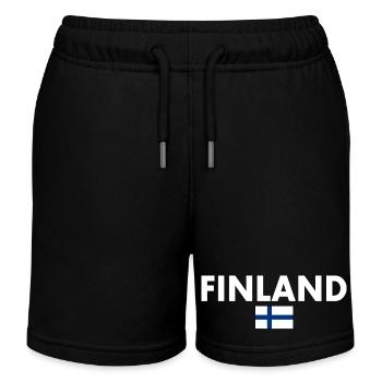 Finland - Short de jogging enfant bio Stanley/Stella - noir - Devant