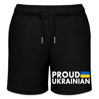 Proud ukrainian - Kids Organic Sweat Shorts by Stanley/Stella - black - Front