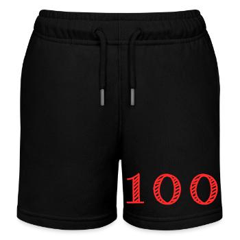 100 YEARS. 100th ANNIVERSARY. ANNIVERSARY 100 YEARS. - Kids Organic Sweat Shorts by Stanley/Stella - black - Front