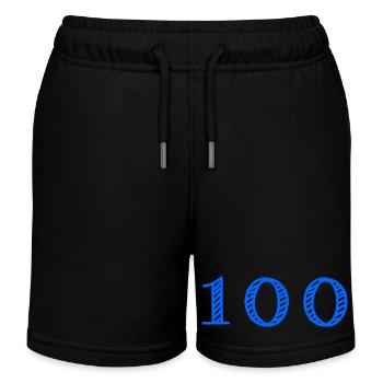 100 ANS. 100e ANNIVERSAIRE. ANNIVERSAIRE 100 ANS. - Short de jogging enfant bio Stanley/Stella - noir - Devant