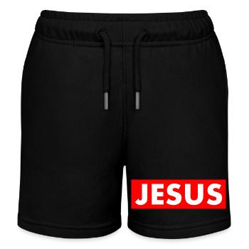 Jesus - Short de jogging enfant bio Stanley/Stella - noir - Devant