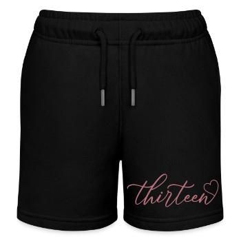 Süßes Geschenk zum 13. Geburtstag 13 Jahre alt - Dreizehn - Kinder Organic Joggingshorts Mini Bolter von Stanley/Stella - Schwarz - Vorne