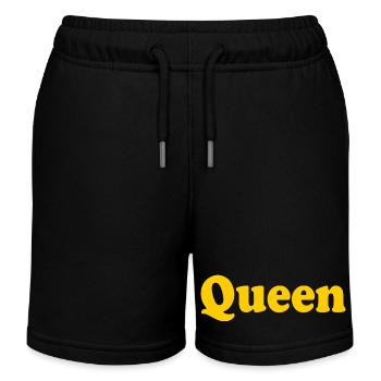 QUEEN - Kids Organic Sweat Shorts by Stanley/Stella - black - Front