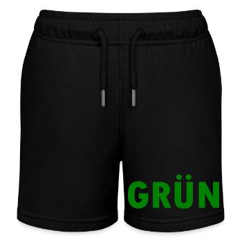Grün - Kinder Organic Joggingshorts Mini Bolter von Stanley/Stella - Schwarz - Vorne