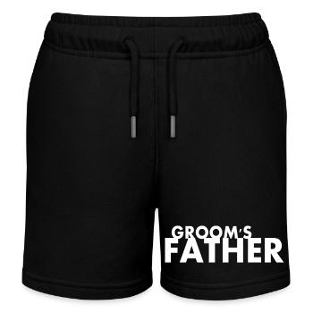 Grooms father - Kinder Organic Joggingshorts Mini Bolter von Stanley/Stella - Schwarz - Vorne
