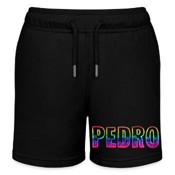L’arc-en-ciel de Pedro R - Short de jogging enfant bio Stanley/Stella - noir - Devant