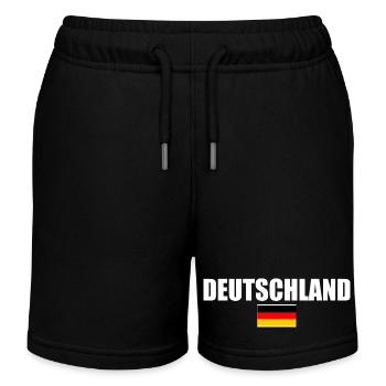 Deutschland - Kinder Organic Joggingshorts Mini Bolter von Stanley/Stella - Schwarz - Vorne