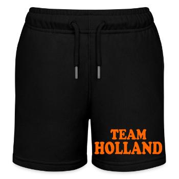 Team holland - Short de jogging enfant bio Stanley/Stella - noir - Devant