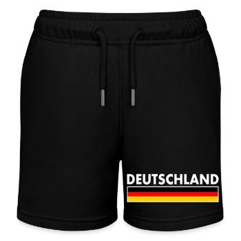 Deutschland - Kinder Organic Joggingshorts Mini Bolter von Stanley/Stella - Schwarz - Vorne