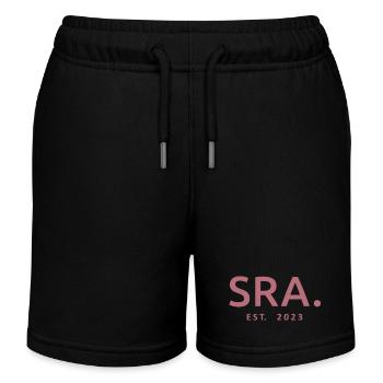 2023 Douche nuptiale de mariage de mariage 2023 - Short de jogging enfant bio Stanley/Stella - noir - Devant