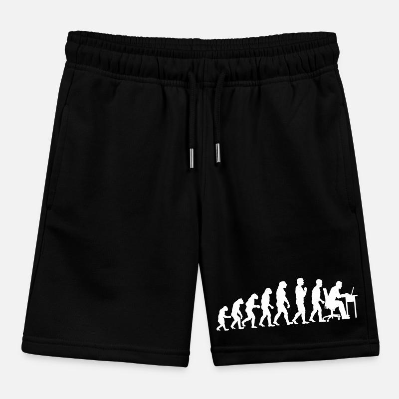 Evolution Computertechniker Nerd Programmierung Kinder Organic Joggingshorts Mini Bolter von Stanley/Stella