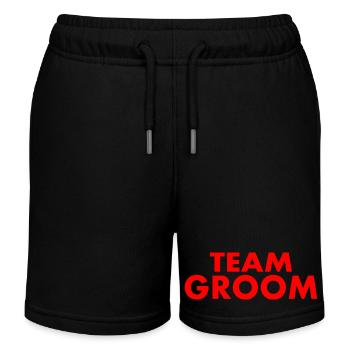 Team groom - Short de jogging enfant bio Stanley/Stella - noir - Devant