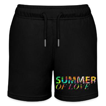 Summer of Love - Kids Organic Sweat Shorts by Stanley/Stella - black - Front