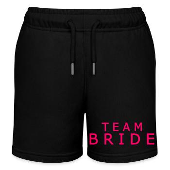 Team bride - Kinder Organic Joggingshorts Mini Bolter von Stanley/Stella - Schwarz - Vorne