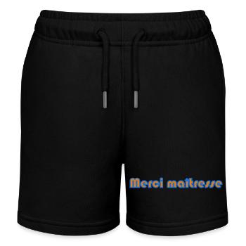 MAÎTRESSE. MERCI. MERCI MAÎTRESSE - Short de jogging enfant bio Stanley/Stella - noir - Devant