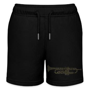 Music DNA avec trompette Silhouette – Creative Music - Short de jogging enfant bio Stanley/Stella - noir - Devant