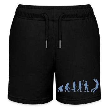 basketball Evolution - Basketball players dunking - Kids Organic Sweat Shorts by Stanley/Stella - black - Front
