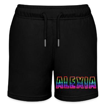 Alexia RS Rainbow - Kids Organic Sweat Shorts by Stanley/Stella - black - Front