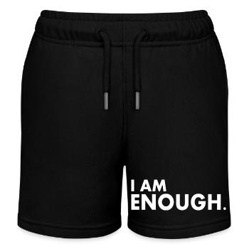 I am enough - Kids Organic Sweat Shorts by Stanley/Stella - black - Front