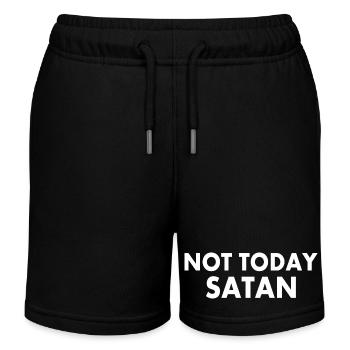 Not today satan - Kids Organic Sweat Shorts by Stanley/Stella - black - Front