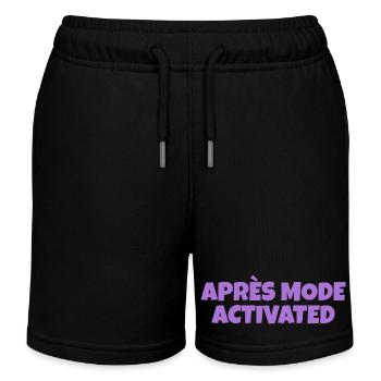 Après mode ACTIVATED purple, apres - Kids Organic Sweat Shorts by Stanley/Stella - black - Front
