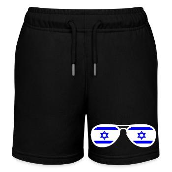 Israel - Short de jogging enfant bio Stanley/Stella - noir - Devant