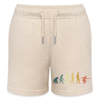 Evolution pétanque - Short de jogging enfant bio Stanley/Stella - écru doux - Devant