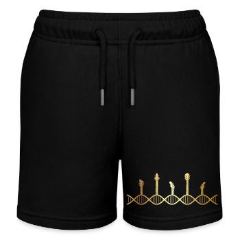 die Gitarre liegt in meiner DNA - Kinder Organic Joggingshorts Mini Bolter von Stanley/Stella - Schwarz - Vorne