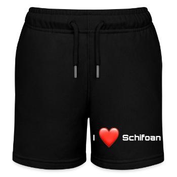 I love Schifoan - Kinder Organic Joggingshorts Mini Bolter von Stanley/Stella - Schwarz - Vorne