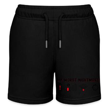 Mein schlimmster Albtraum Lustiges T-Shirt für Nerd-Geek und - Kinder Organic Joggingshorts Mini Bolter von Stanley/Stella - Schwarz - Vorne