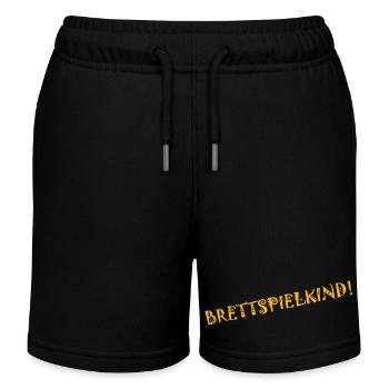 brettspielkind gelb - Kinder Organic Joggingshorts Mini Bolter von Stanley/Stella - Schwarz - Vorne