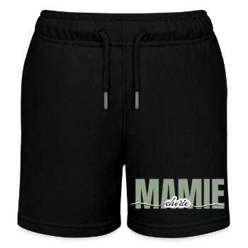 Granny Darling - Grandma Gift - Kids Organic Sweat Shorts by Stanley/Stella - black - Front