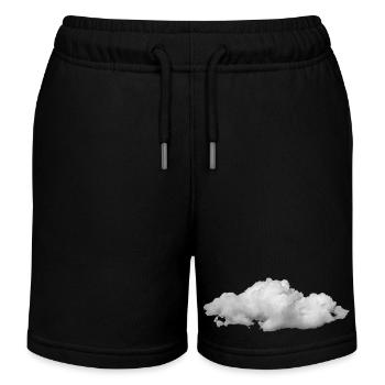 Fluffy Cloud - Kids Organic Sweat Shorts by Stanley/Stella - black - Front