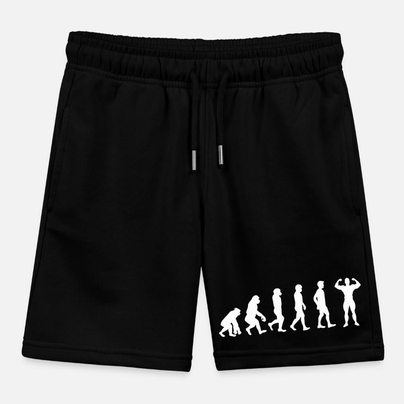 Evolution Bodybuilder weiß Kinder Organic Joggingshorts Mini Bolter von Stanley/Stella