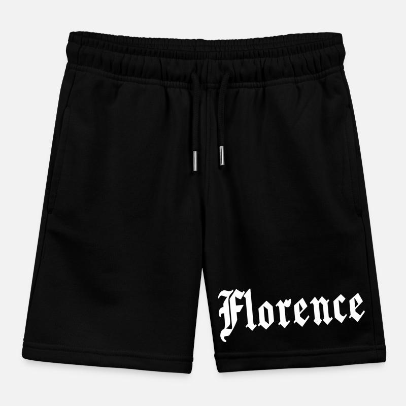 Florence, gothic, font Kids Organic Sweat Shorts by Stanley/Stella