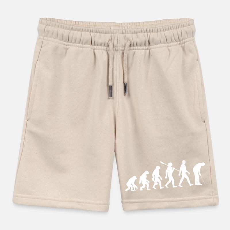 Evolution Minigolf - Miniature Golf - Hole Golf Kids Organic Sweat Shorts by Stanley/Stella