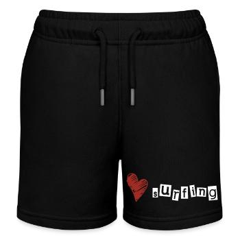 Love surfing - Kinder Organic Joggingshorts Mini Bolter von Stanley/Stella - Schwarz - Vorne