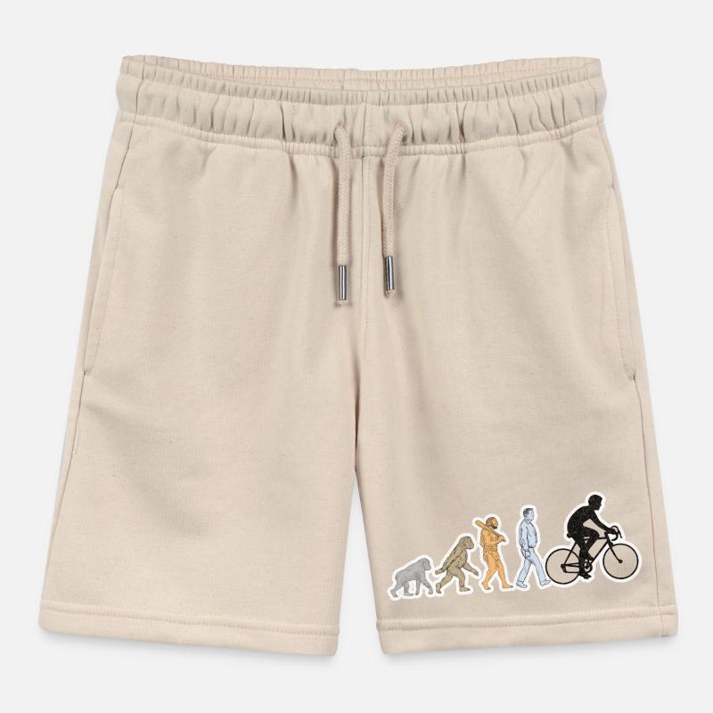 Evolution du vélo Hommes Black grunge Short de jogging enfant bio Stanley/Stella
