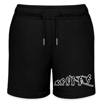 Evolution Ski Noir Grunge - Short de jogging enfant bio Stanley/Stella - noir - Devant