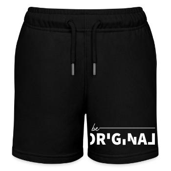 Seien Sie originell im modernen Stil - Kinder Organic Joggingshorts Mini Bolter von Stanley/Stella - Schwarz - Vorne