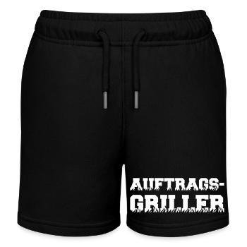 Grilling order grill - Kids Organic Sweat Shorts by Stanley/Stella - black - Front