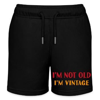 Non sono vecchio, sono vintage - Pantaloncini sport bambino bio di Stanley/Stella - nero - Fronte