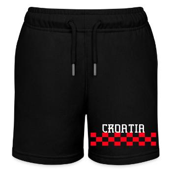 Kroatien hrvatska kroatien zagreb geteilt dubrovnik - Kinder Organic Joggingshorts Mini Bolter von Stanley/Stella - Schwarz - Vorne